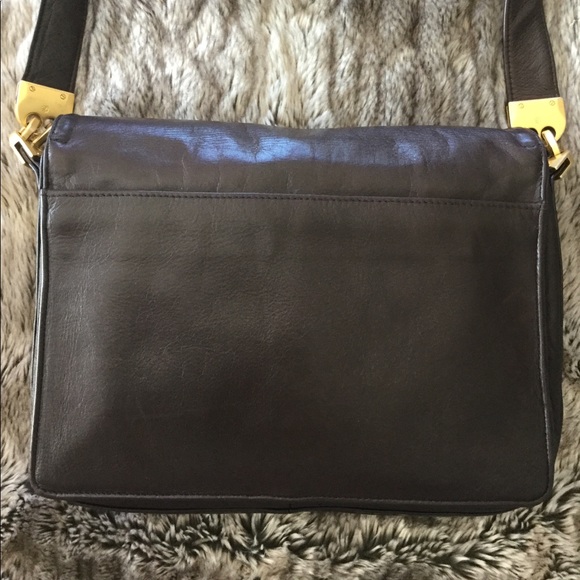 Vintage Perlina Crossbody Messenger Leather Bag - Picture 3 of 8